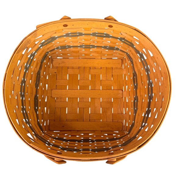 1996 Longaberger community Basket Traditions Collection Woven Basket Dual Handle - Picture 3 of 8